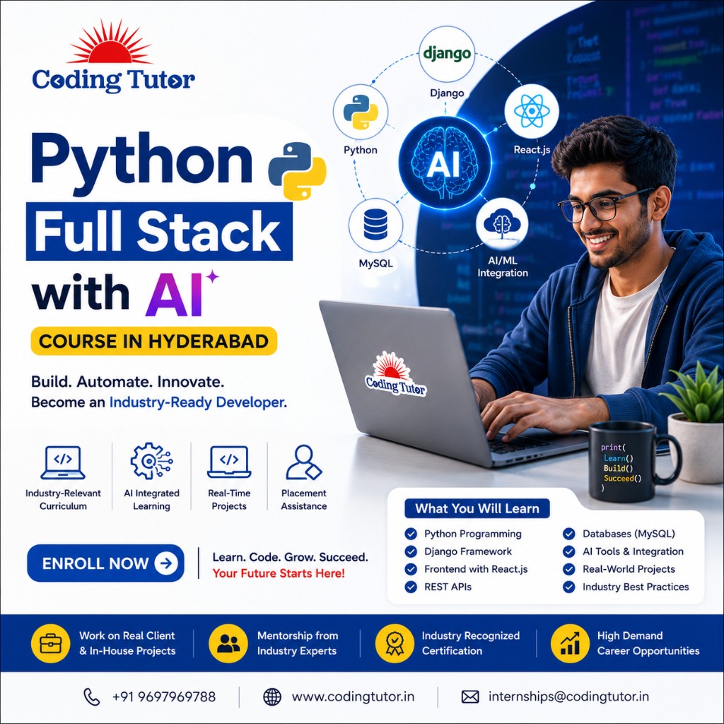 Python Full Stack with AI Course in Hyderabad